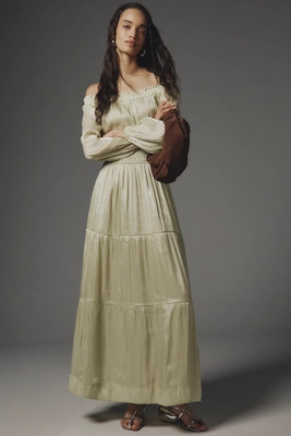 The Somerset Off-Shoulder Maxi Dress | Anthropologie (US)