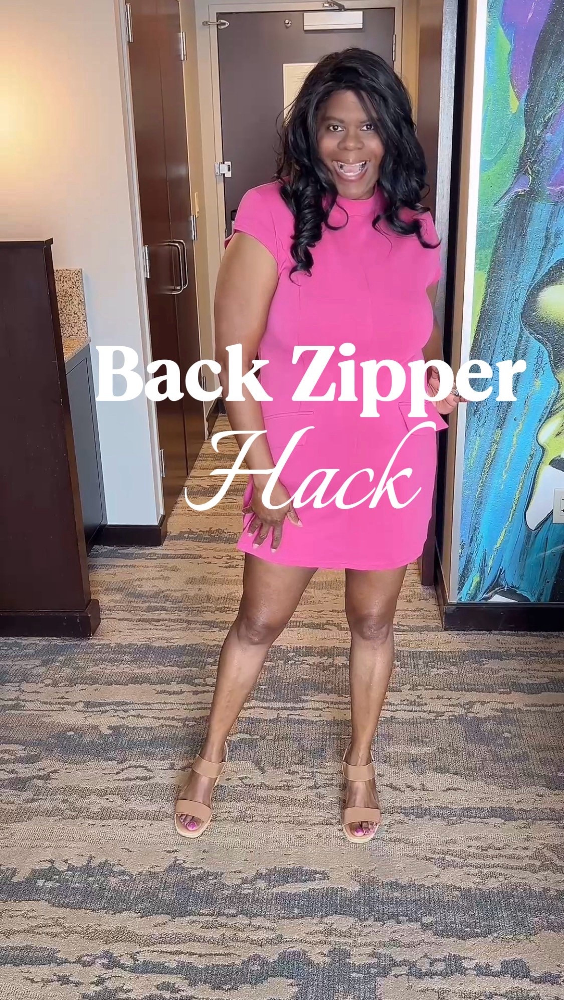 This back zipper pull is a MUST if you have shoulder issues, travel or live independently.

No more asking honey to zip you up🙂

I have 2.  One that I leave in my luggage and one in my closet.

I’m loving this pink dress too.  I get a lot of compliments when wearing it.🙂

Comment SHOP below to receive a DM with the link to this post on my LTK ⬇ https://liketk.it/63hBv #ltkover40 #ltkgrwm #ltkootd #amazonfashion 

