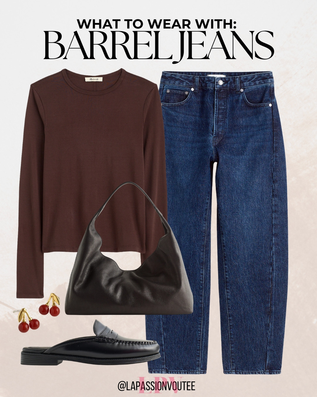 This barrel jeans outfit idea is all about clean proportions and simple styling. The relaxed silhouette creates a modern look that works well for casual days while still feeling intentional and put together. 

 #LTKootd