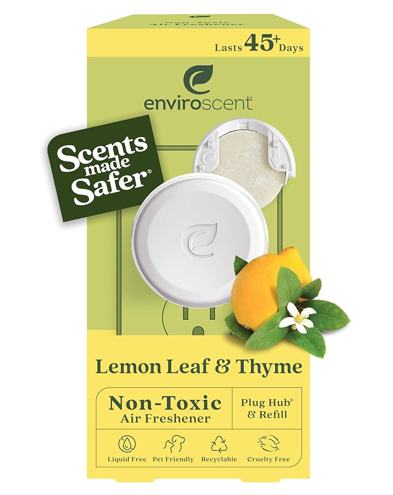 Enviroscent Non Toxic Air Freshener (Lemon Leaf & Thyme) Plug-in Home Fragrance Last 45+ Days | K... | Amazon (US)