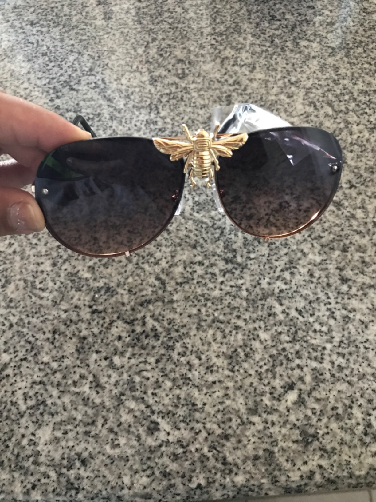 Dweebzilla 3D Killer Bee Luxury Hip Hop Aviator Sunglasses Floating Lenses | Amazon (US)