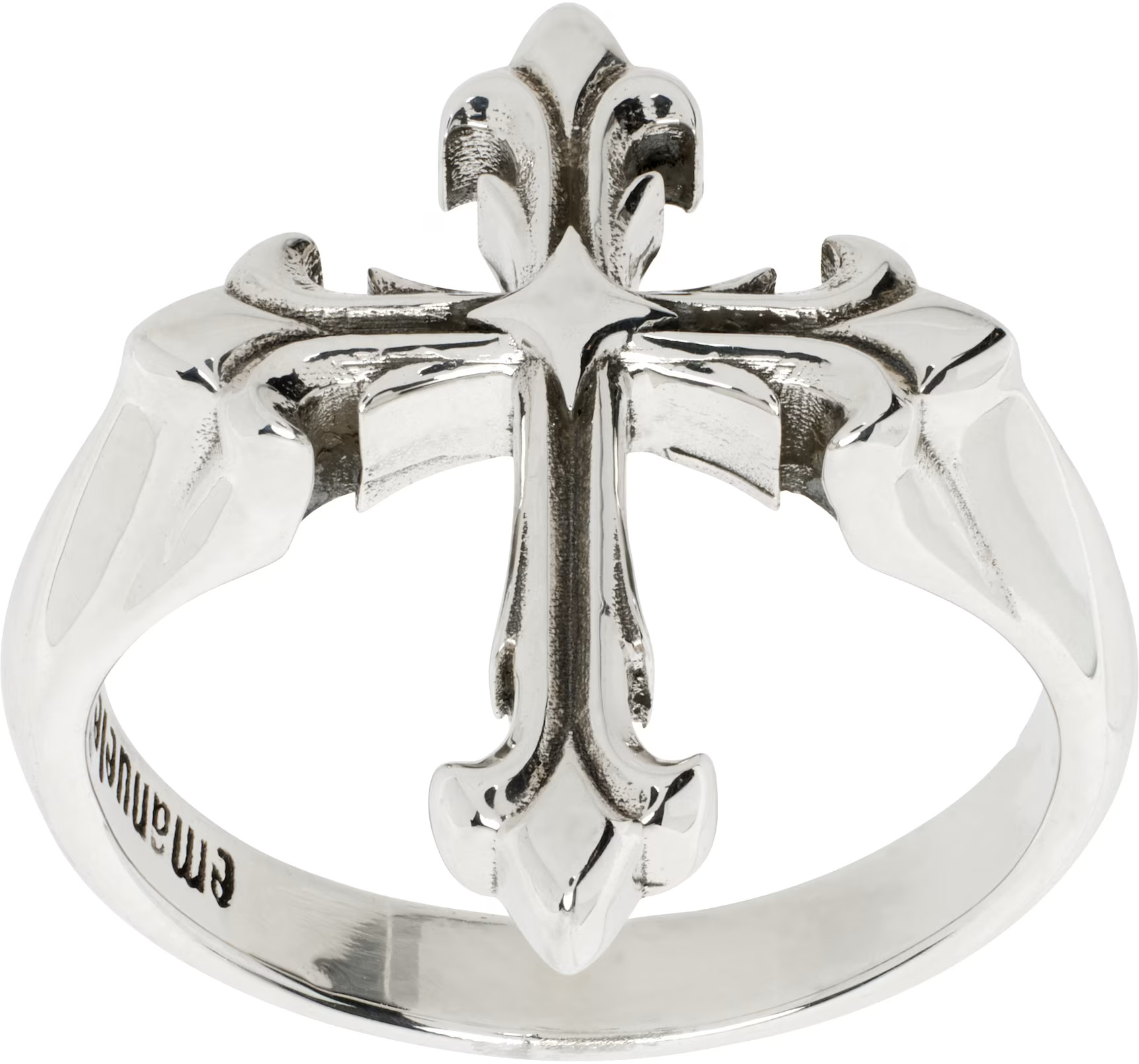 Emanuele Bicocchi - Silver Fleury Cross Ring | SSENSE