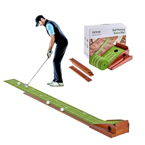 VEVOR Golf Putting Mat, Putting Green Indoor, Putting Matt for Indoors, Sports Spin n Putt Golf Game, Perfect Practice Putting Mat, Golf Putting Mats Practice Auto-Ball Return (1 Hole) | Amazon (US)
