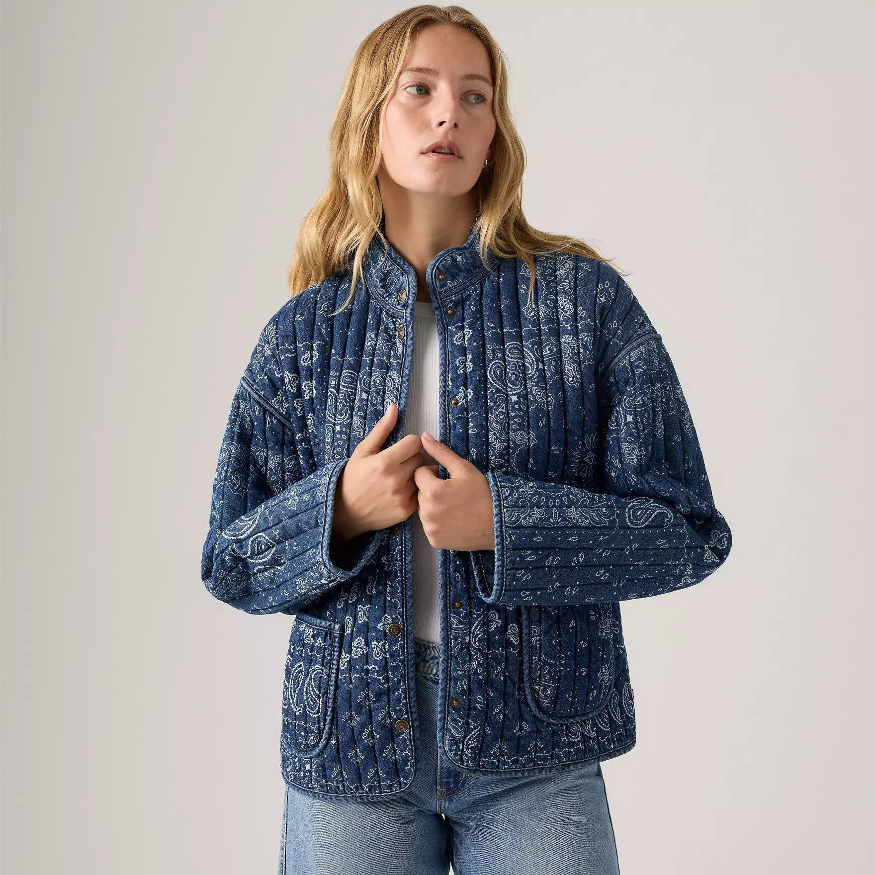 Lottie Liner Jacket - Blue | Levi's® US | Levi's US