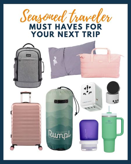Our team of seasoned travelers recently shared their top must haves for any trip so if you’re headed for an adventure soon make sure to grab a few of these favorites! From a packable blanket to keep you warm, a roll-up pillow, the best reusable travel bottles, sound machines to help you sleep, and the perfect luggage to tote it all in - we’ve got you totally covered! 

#LTKitbag #LTKunder100 #LTKtravel