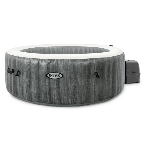 Intex PureSpa Greywood Deluxe 6 Person Portable Inflatable Hot Tub Jet Spa | Walmart (US)