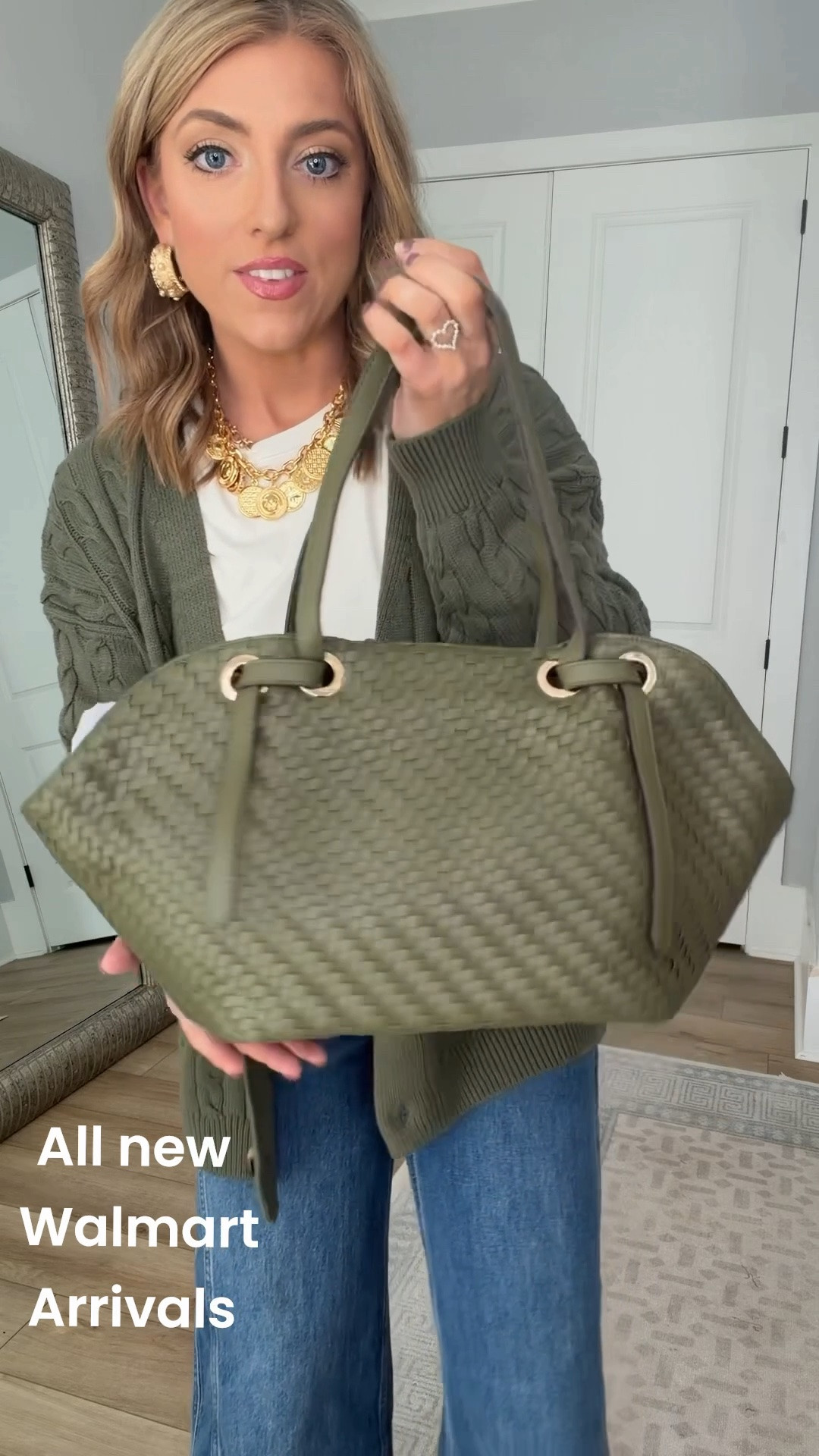 Walmart fall fashion is SO good right now! 🤎🍂 This entire look is filled with brand new Walmart finds, and I can’t get over how expensive everything looks. The under $20 cable knit cardigan is the perfect length for wearing with jeans, and these new cuffed wide leg jeans are SO good—they come in three washes! And can we talk about this woven bag?! 😍 Such a gorgeous designer-inspired look for less. These are the kind of Walmart new arrivals that won’t stay in stock!

#WalmartFashion #WalmartFinds #WalmartNewArrivals #WalmartStyle #WalmartFashionFinds #AffordableFashion #FallFashion #FallOutfits #AffordableStyle #WalmartOutfit #FallStyle #WideLegJeans #CardiganOutfit #DesignerInspired #OOTD

#LTKootd #LTKPetite