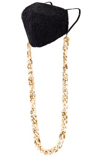 Chain Mask Holder in Tan | Revolve Clothing (Global)