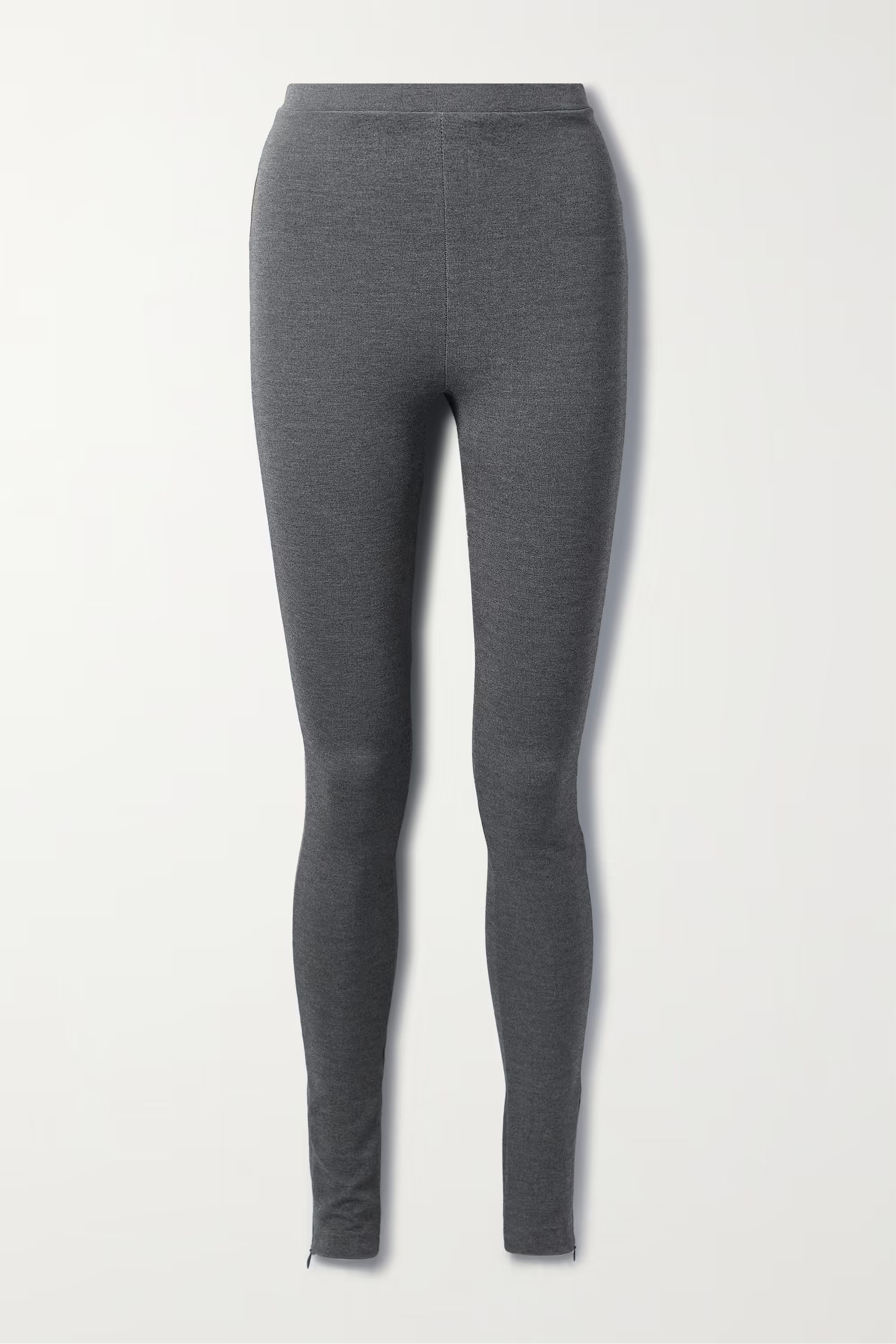 Gray Mélange stretch-jersey leggings | TOTEME | NET-A-PORTER | NET-A-PORTER (UK & EU)