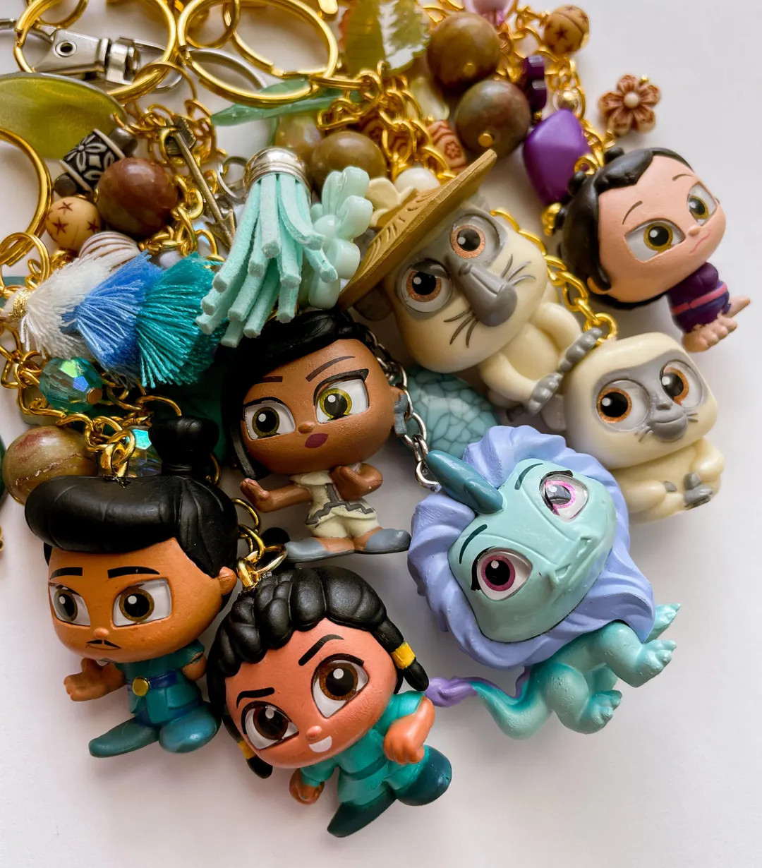 Raya Dragon Character Bag Charm Keychain - Etsy | Etsy (US)