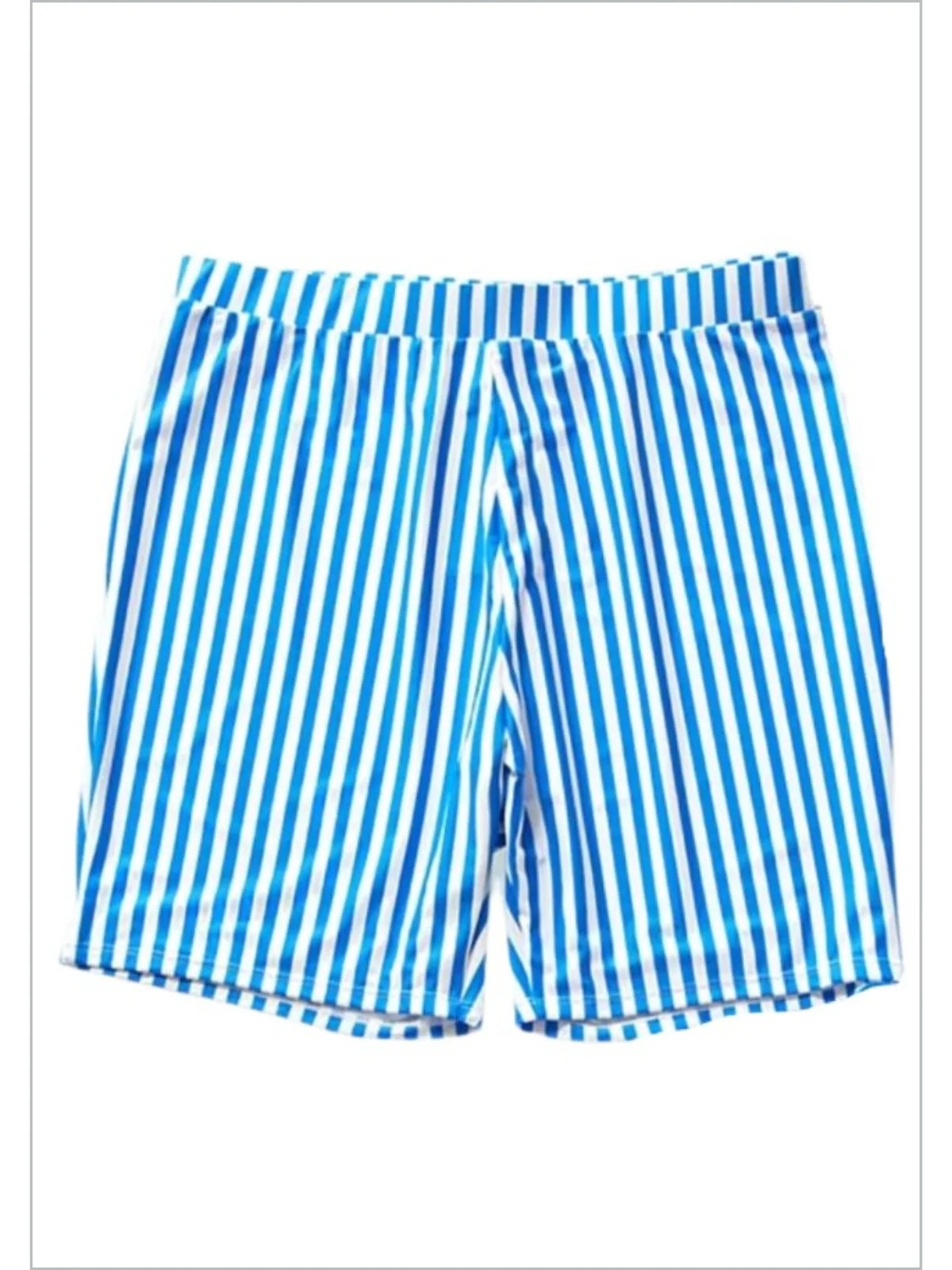 Family Style Into The Blue Striped Swimsuits Blue / Dad-L | Mia Belle Girls