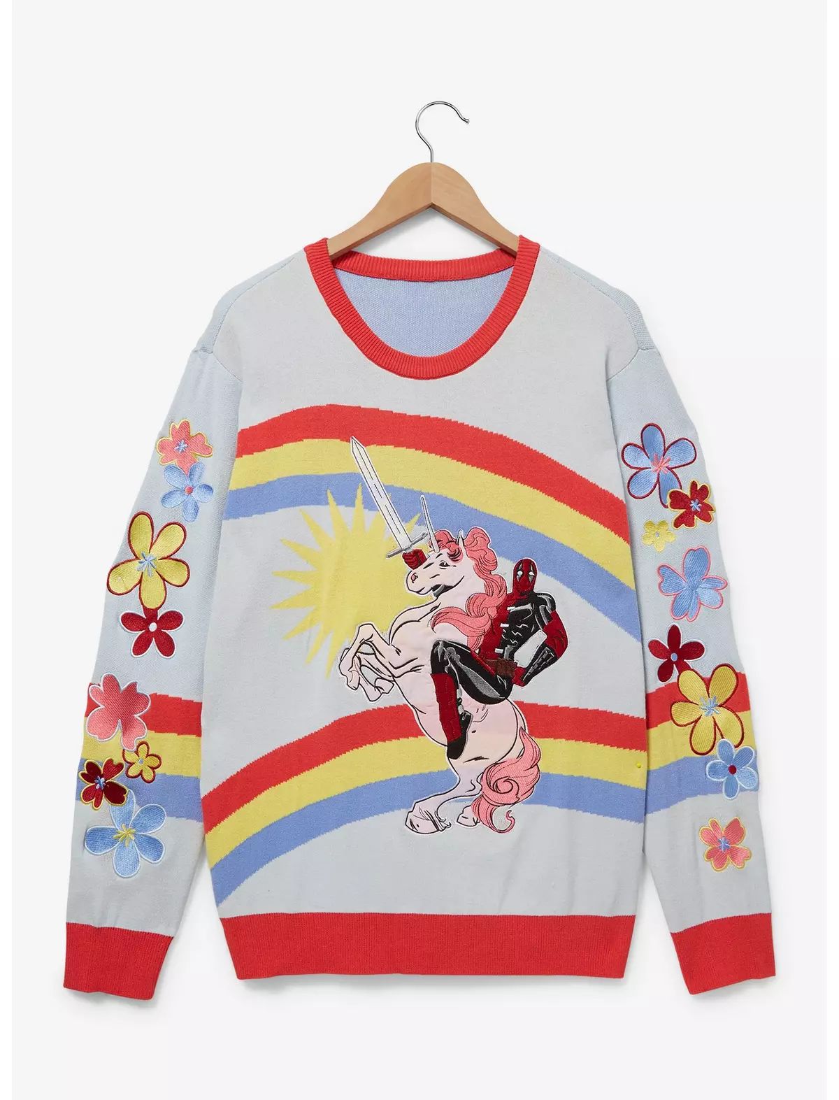 Marvel Deadpool Rainbow Unicorn Sweater - BoxLunch Exclusive | BoxLunch