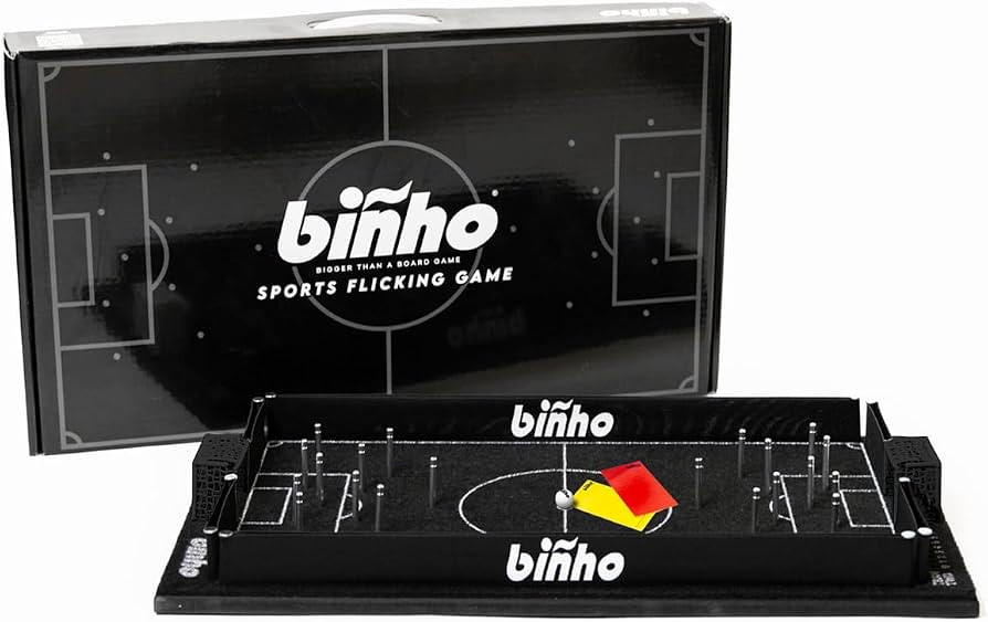 Binho Board Classic Board Game - 2-Player Fast-Paced Finger Flick Pinball Family Board Games - Po... | Amazon (US)