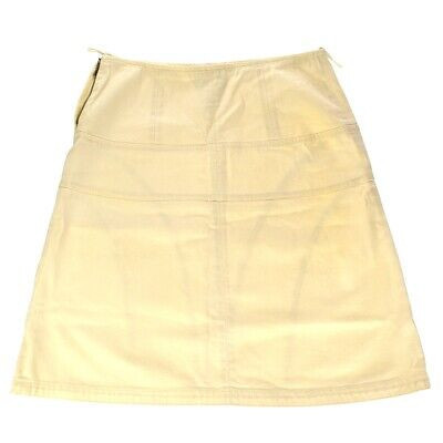 CHANEL CC Logos Tight Skirt Cotton Blend Ivory #38 04C Italy 04MX308 | eBay US