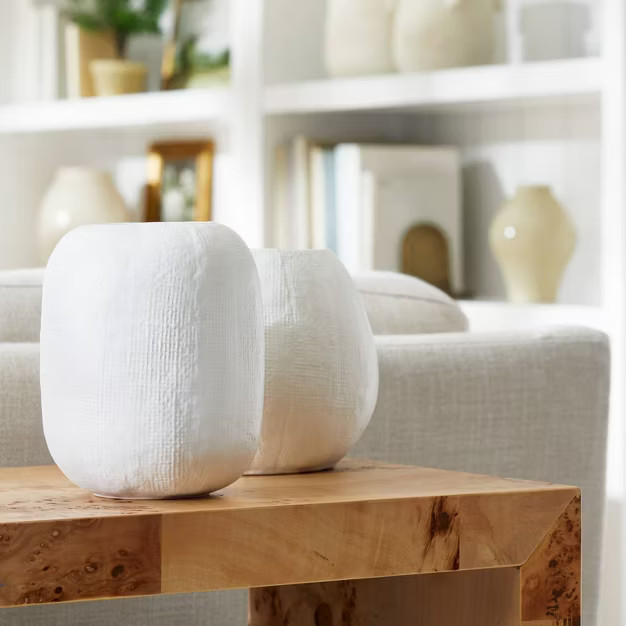 Tall White Textured Vase - Threshold™ designed with Studio McGee | Target
