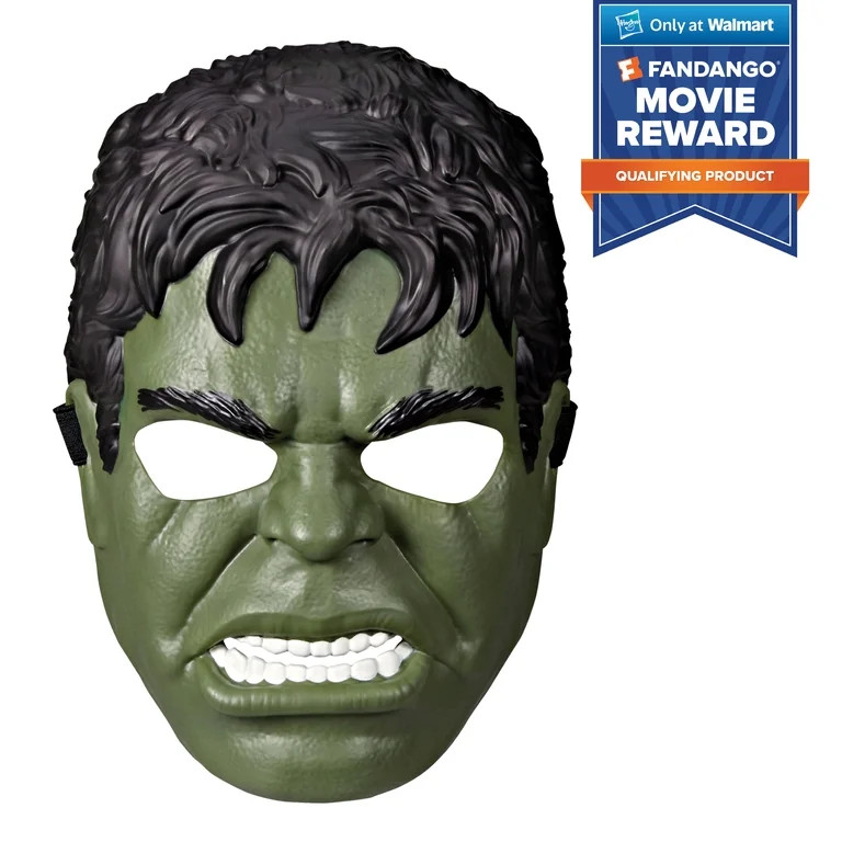 Hulk Marvel Spider-Man Black and Green Full-Face Mask for Children | Walmart (US)