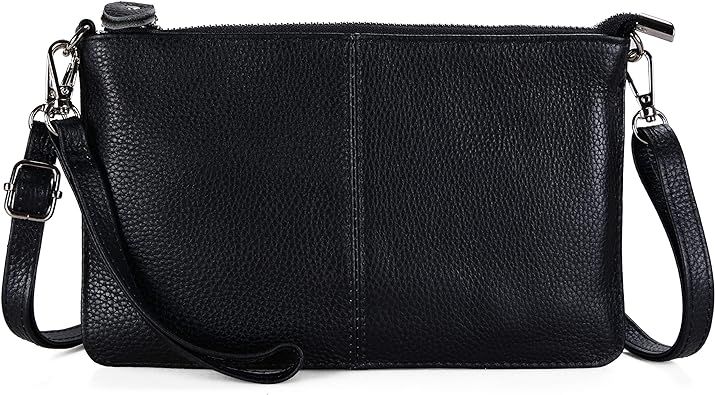 befen Leather Wristlet Clutch Wallet Purses Small Envelope Crossbody Bags for Women | Amazon (US)