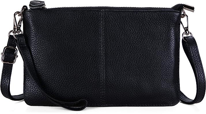 befen Leather Wristlet Clutch Wallet Purses Small Envelope Crossbody Bags for Women | Amazon (US)