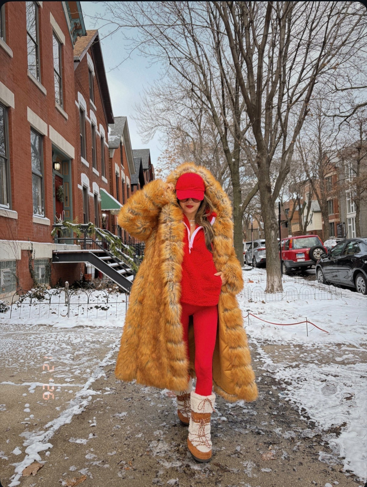 Faux fur coat size smalll. Love this fleece and leggings from Amazon that are so good. Lululemon like leggings and free people like fleece 

#LTKSeasonal #LTKgrwm #LTKootd