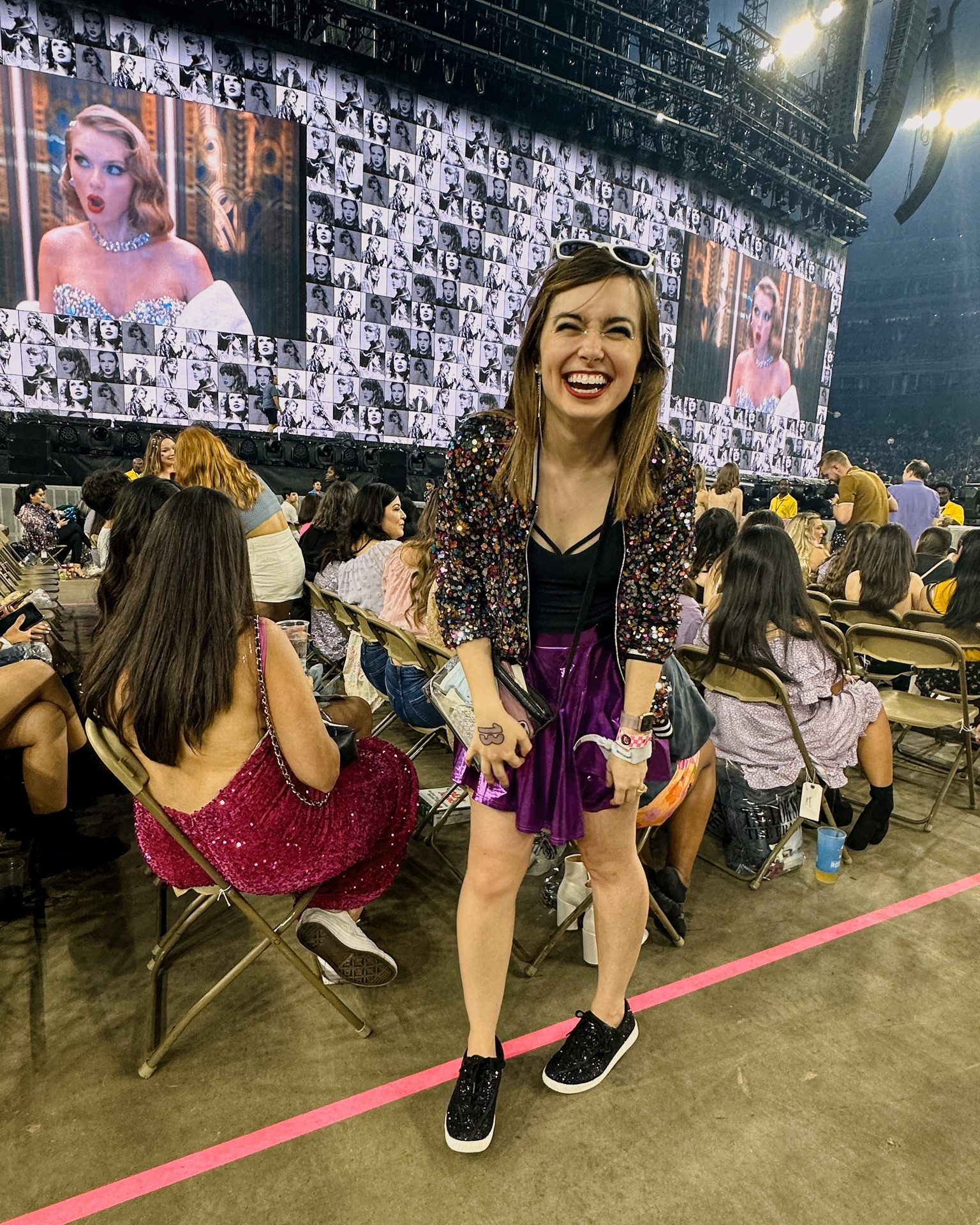 1989 inspired Eras tour outfit
Lululemon tank
Tretorn sneakers
Other from Amazon