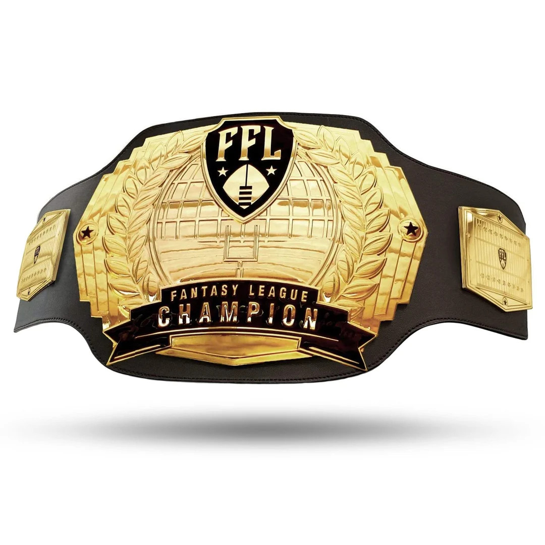 Fantasy Football Championship Belt – 12-year Perpetual – 6lb Belt With 5 Gold Chrome Plates a... | Etsy (US)
