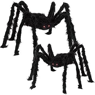 OCATO 200" Halloween Spider Web + 59" Giant Spider Decorations Fake Spider with Triangular Huge S... | Amazon (US)
