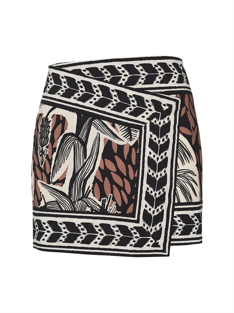All dancing printed cotton mini skirt - Johanna Ortiz - Women | Luisaviaroma | Luisaviaroma