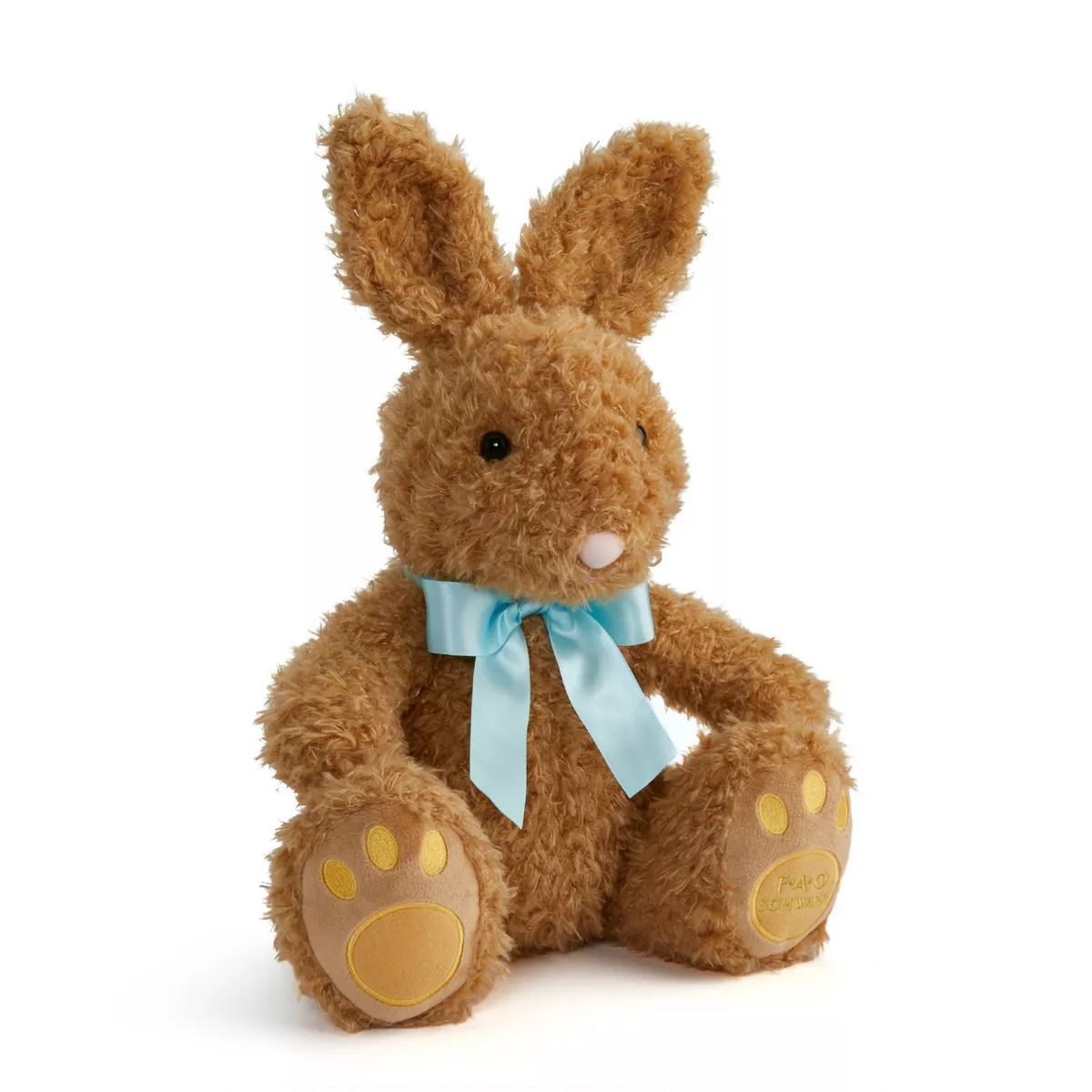 FAO Schwarz 12" Brown Bunny with Orange Footpad Toy Plush | Target