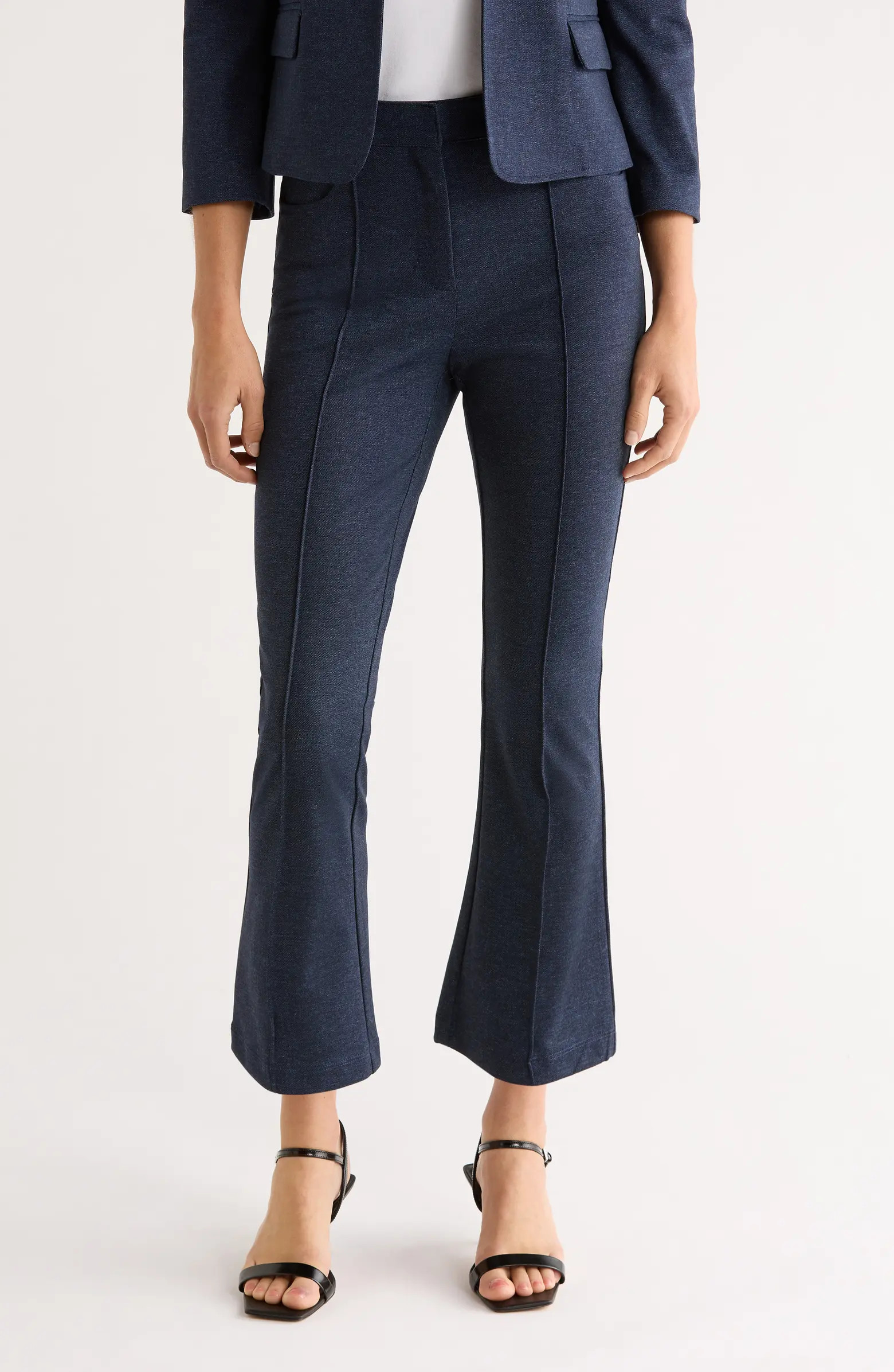 Seamed Crop Flare Pants | Nordstrom