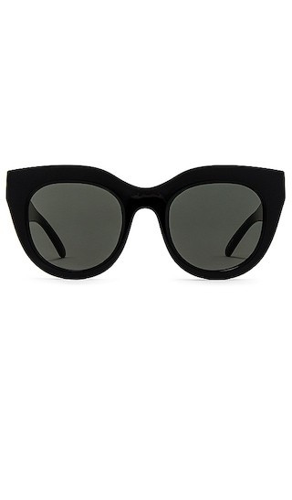 Le Specs Air Heart Sunglasses in Black. | Revolve Clothing (Global)