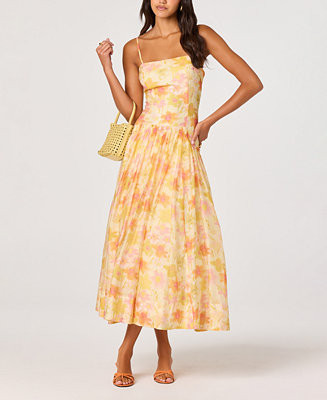 ASTR the Label Women's Ovina Square Neck Dress - Macy's | Macy's