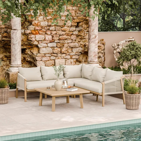 Roma 5 Seater Outdoor Corner Set | Dunelm
