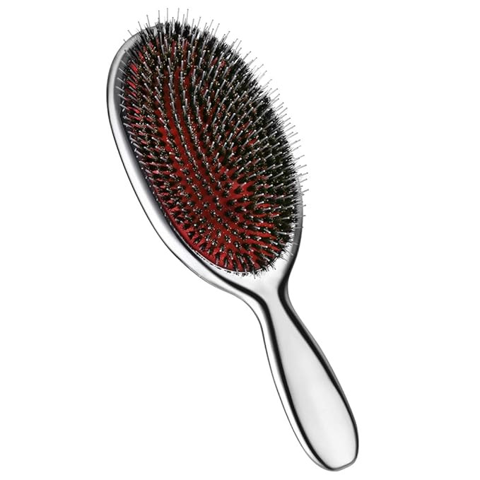 Boar Bristle Hair Brush Mix with Nylon, Hair Extension Natural Boar Bristle for Women and Men, Ch... | Amazon (US)