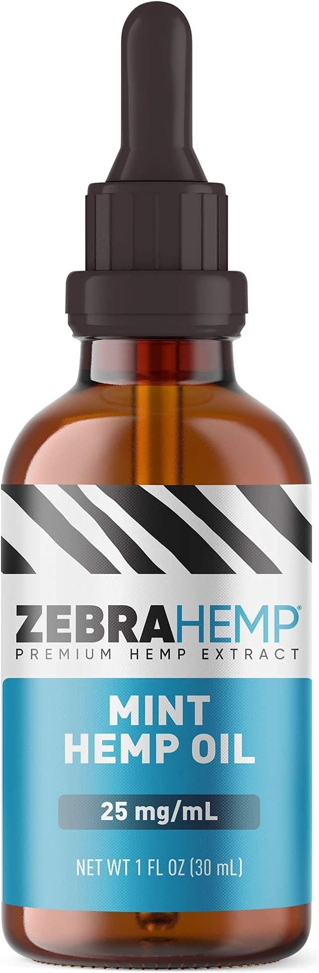 ZEBRA HEMP Mint Oil – USA Made - Organic Grown Hemp Oil Drops in Tincture for Anxiety, Pain & S... | Amazon (US)