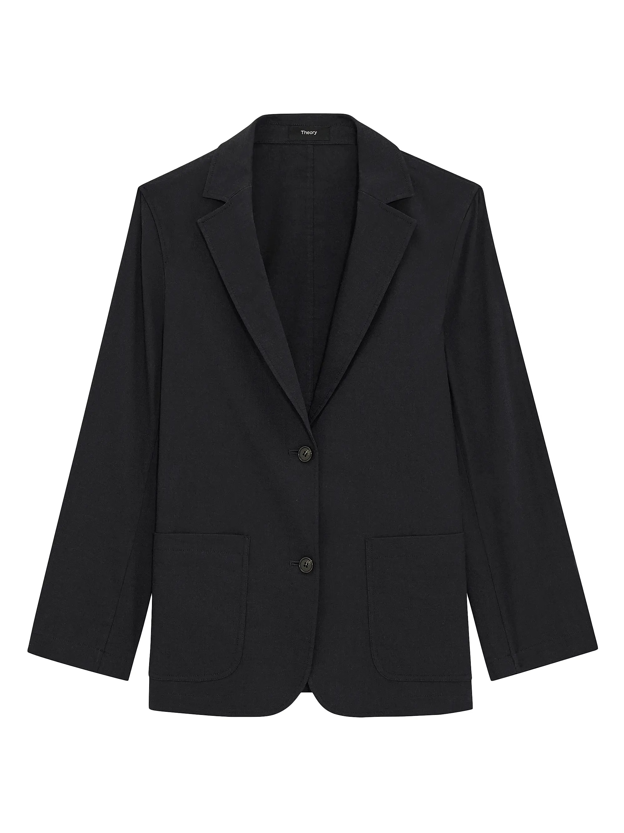 Relaxed Single-Breasted Patch Pocket Jacket | Saks Fifth Avenue