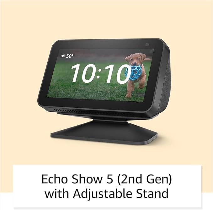 Echo Show 5 (2nd Gen) with Adjustable Stand | Charcoal | Amazon (US)
