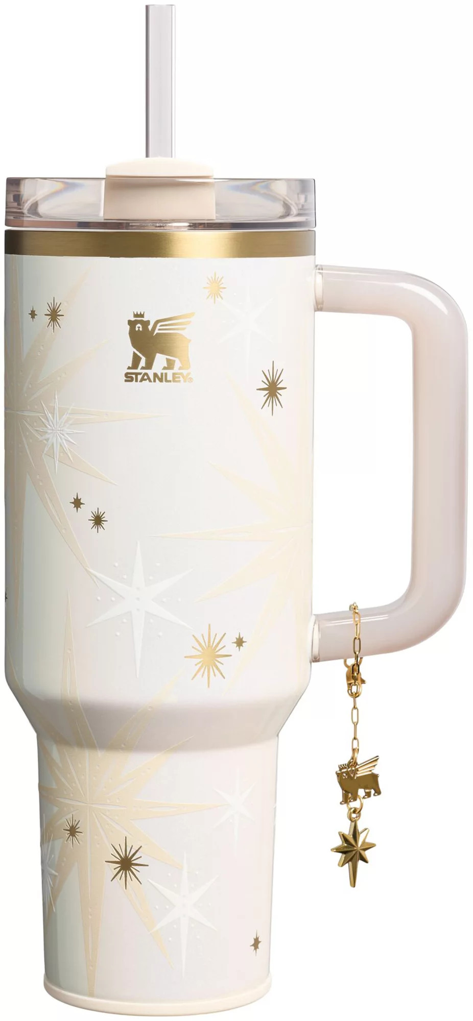 Stanley 40 oz. Quencher Luxe FlowState Tumbler - Starlight Shimmer Tan | Golf Galaxy