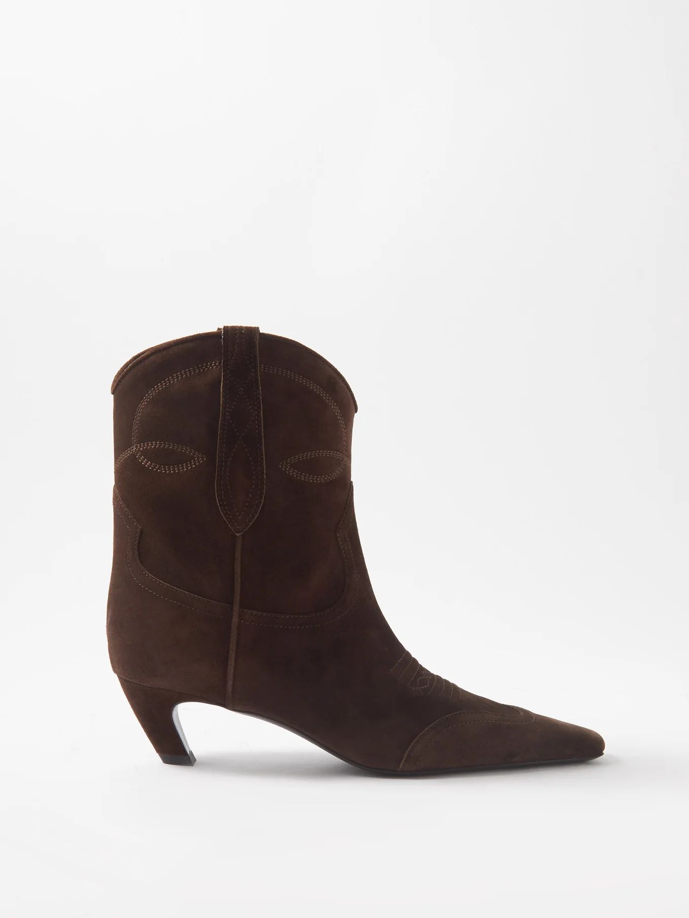 Dallas pointed-toe suede boots | Matches (US)