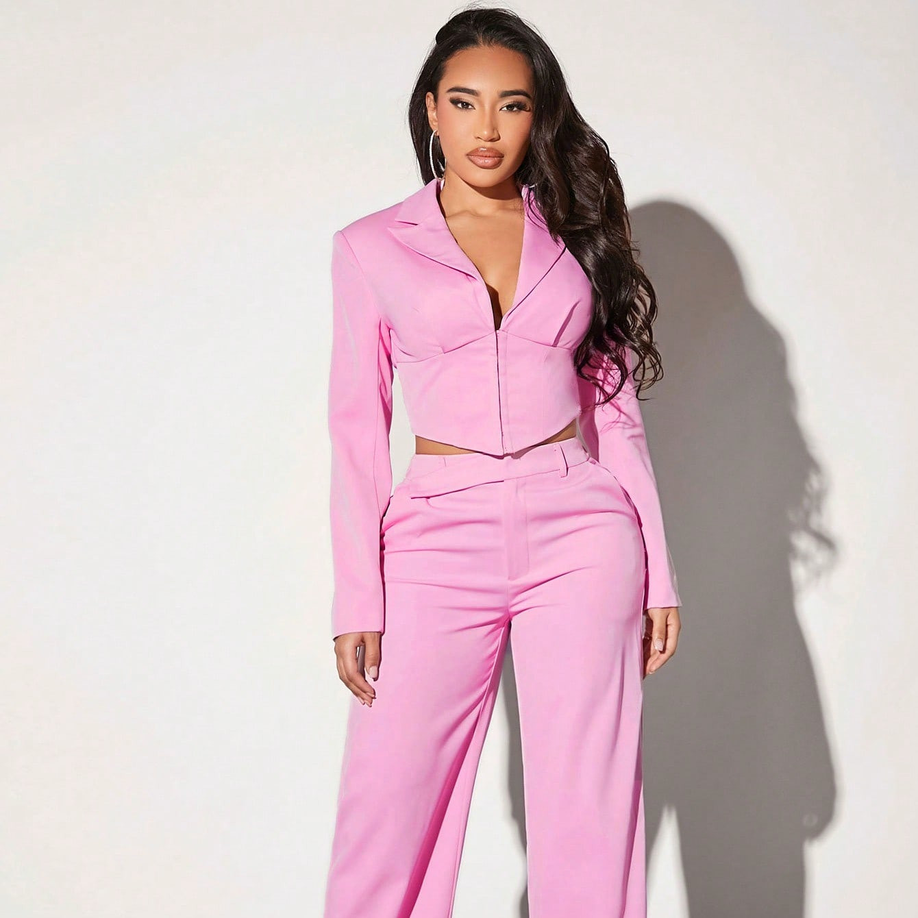 SHEIN SXY Ladies' Straight-leg Suit Pants | SHEIN