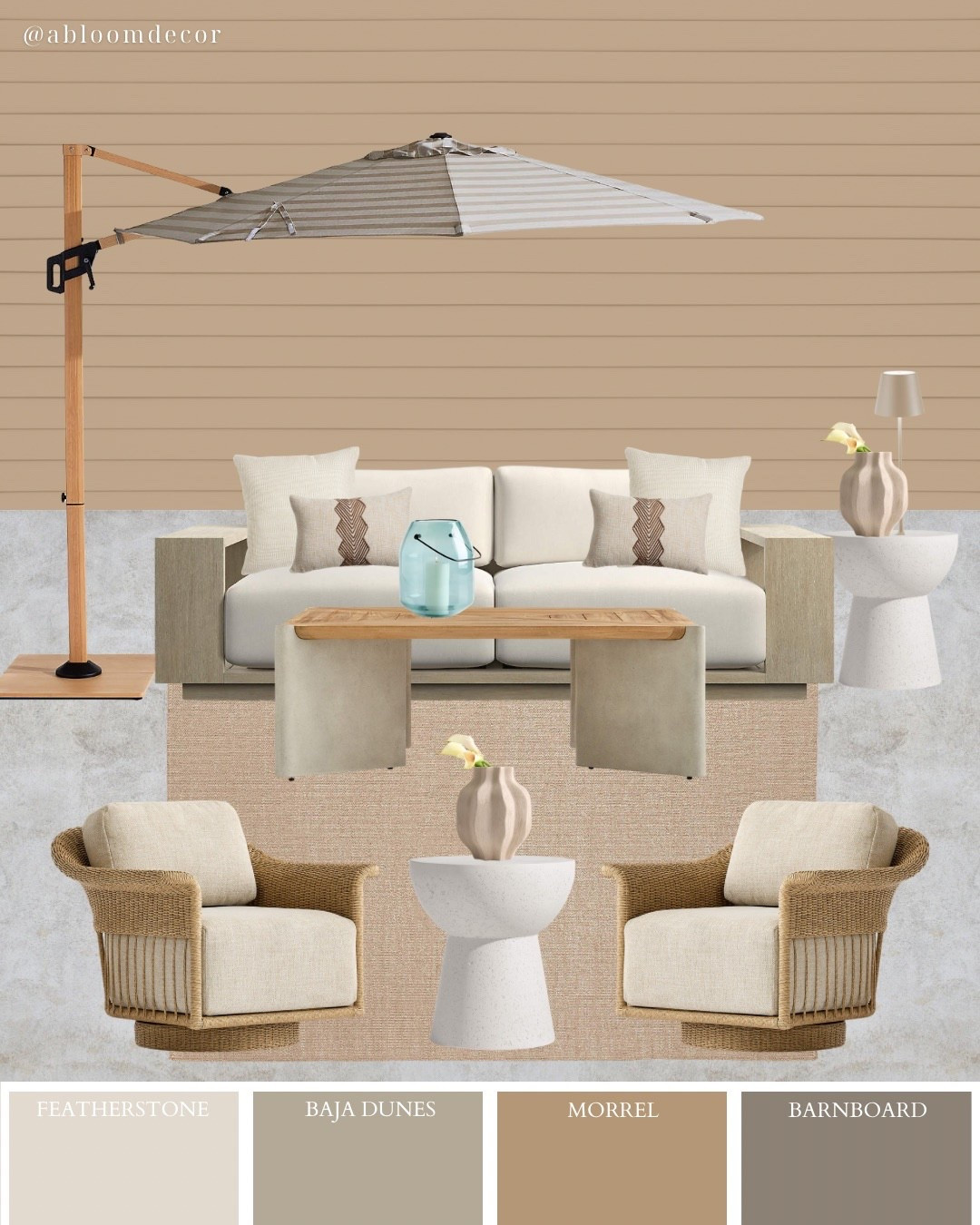 Soft Neutral Modern Outdoor Patio Design from Crate & Barrel

#LTKHome
