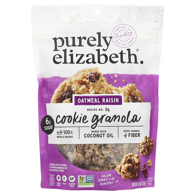 Purely Elizabeth, Cookie Granola, Oatmeal Raisin, 11 oz (312 g) | iHerb