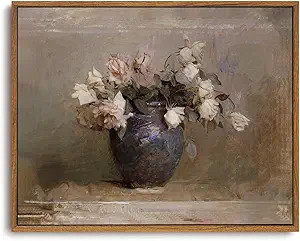 OIQArtOIQ Vintage Landscape Canvas Wall Art Framed Natural Scenery Painting Artwork Prints France... | Amazon (US)