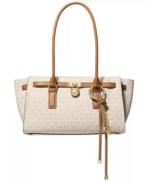 Michael Kors Hamilton Moderne Medium Signature Logo Satchel Bag | Macy's