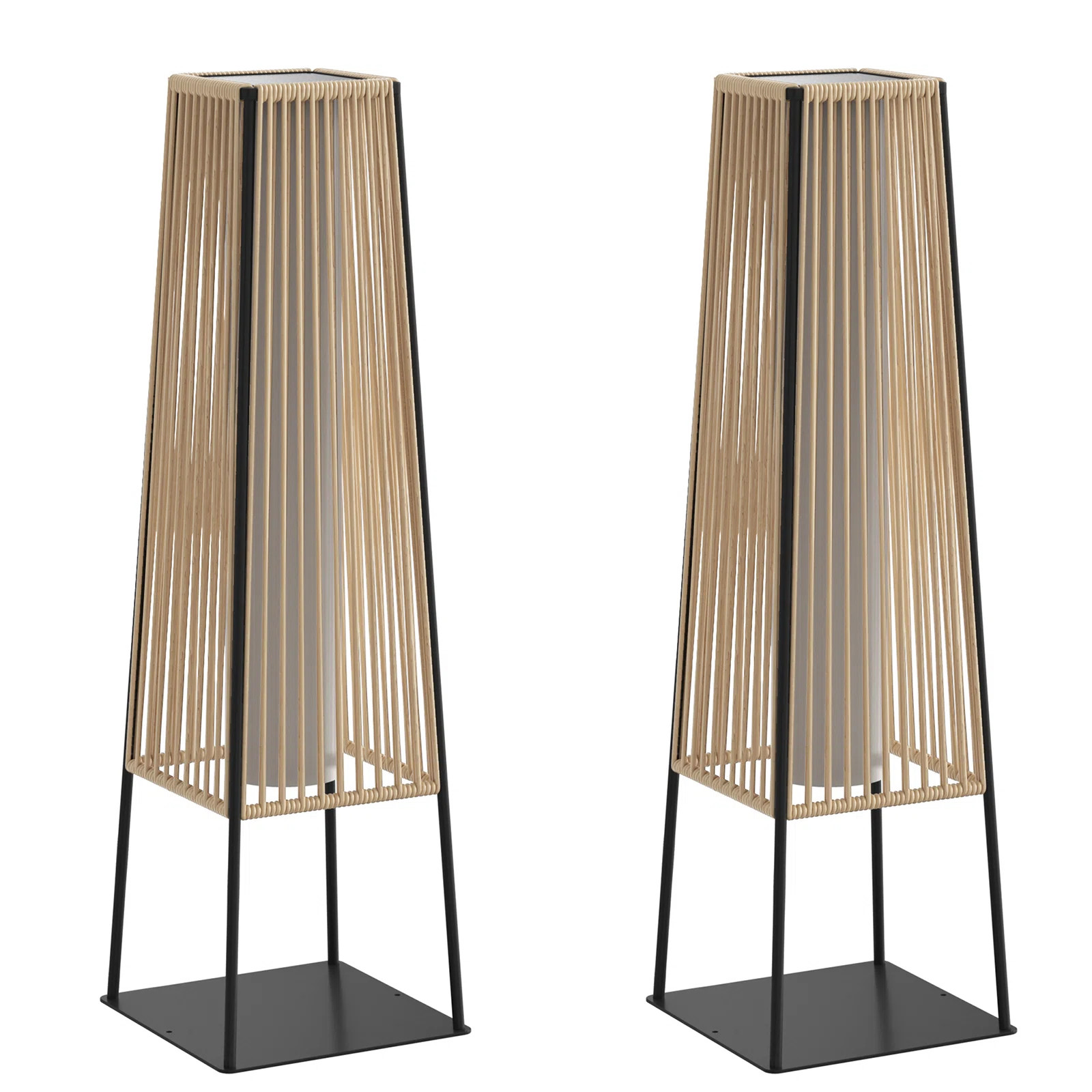 31.5'' Outdoor Solar Floor Lamp (Set of 2) | Wayfair North America