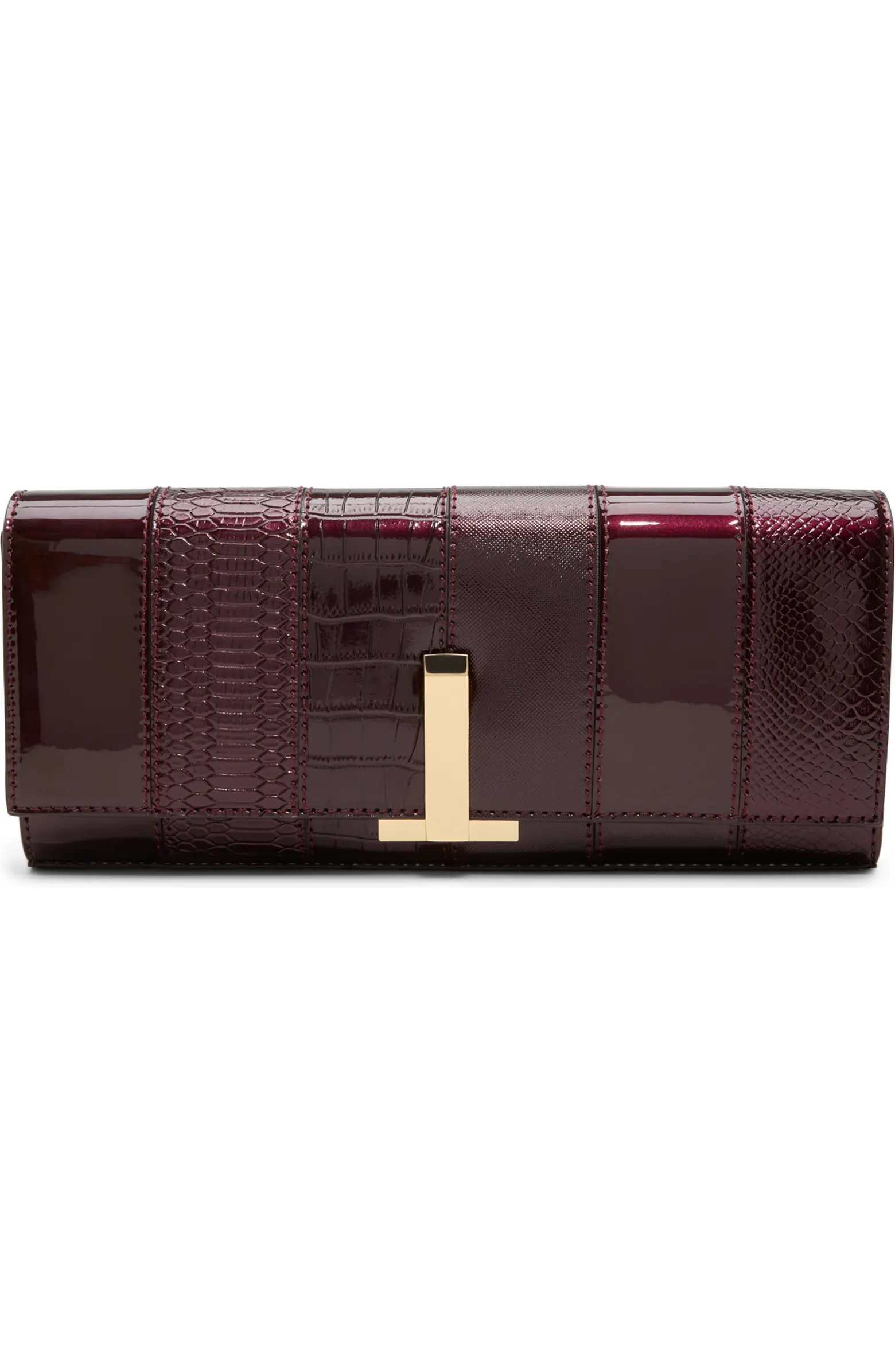 Alarissaa Faux Leather Clutch | Nordstrom