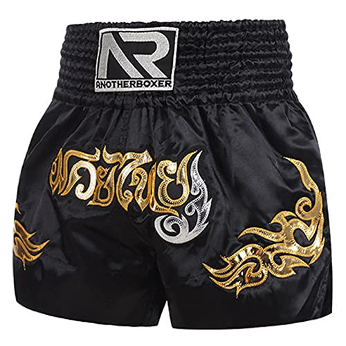 Muay Thai Shorts Boxing Fight Kickboxing Grappling Training Workout Gym Shorts for Men Women Kids (as1, Alpha, xx_l, Regular, Regular, Black 01) | Amazon (US)