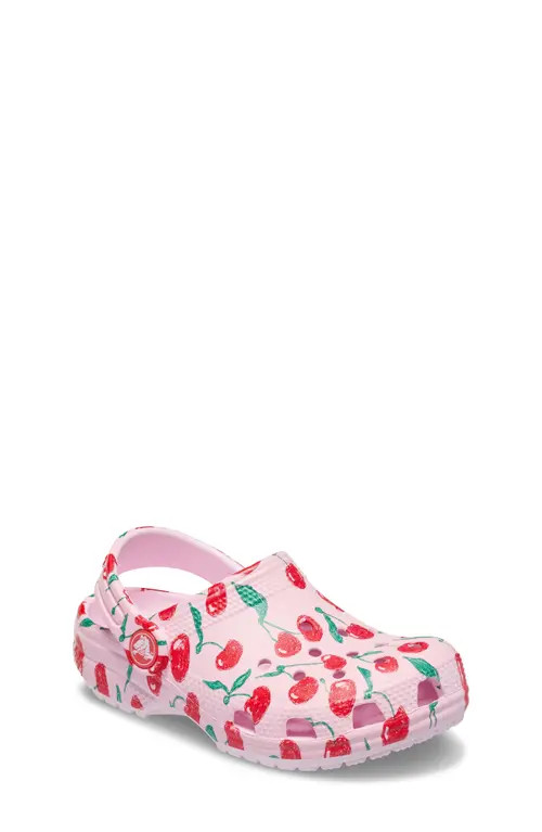 CROCS Kids' Fresh Fruits Classic Clog in Pkm at Nordstrom, Size 6 M | Nordstrom