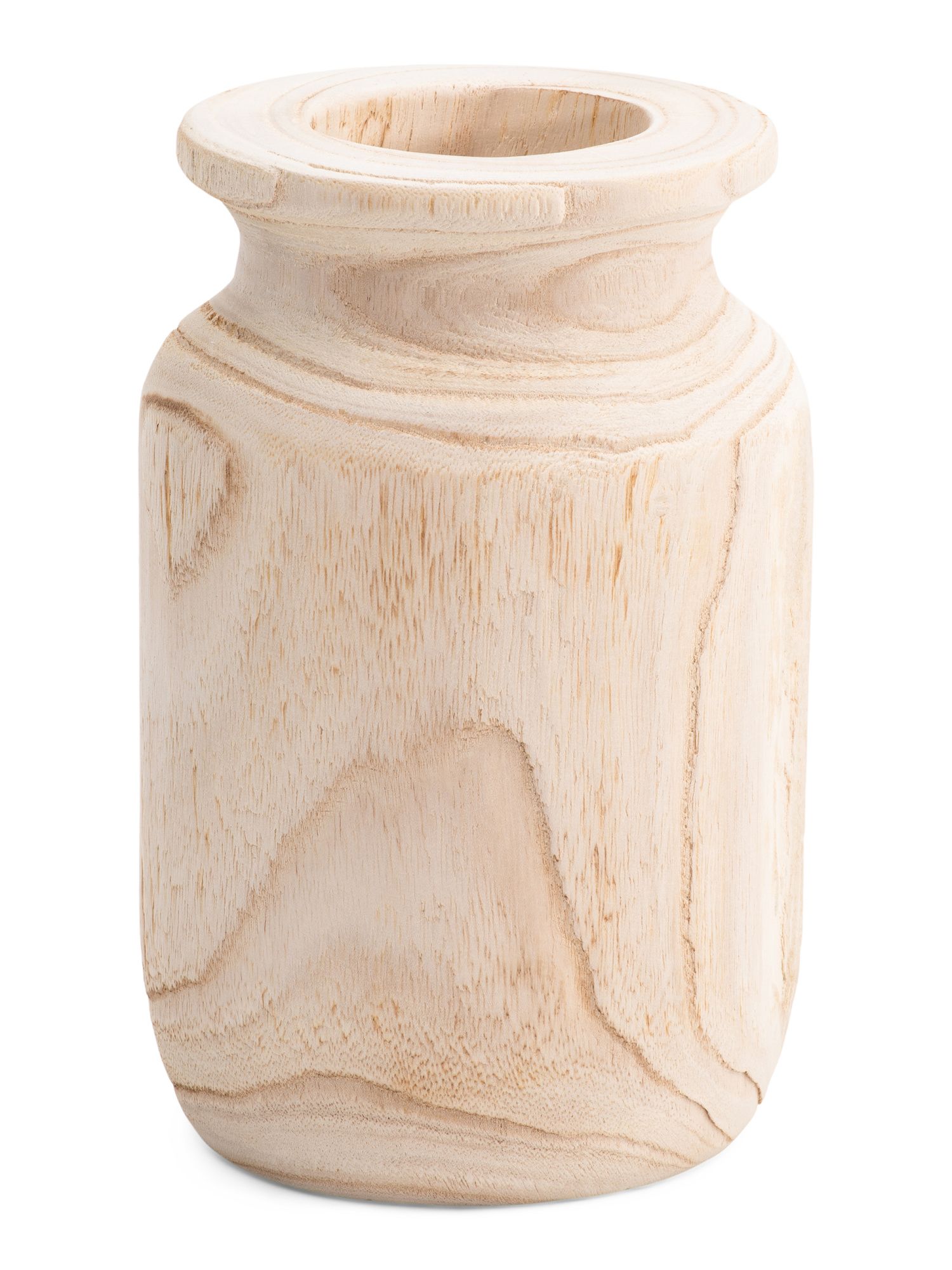 9in Organic Wood Vase | TJ Maxx