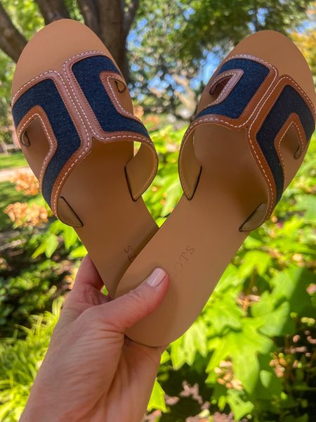 Love these darling denim and leather slides! Pair with a white or solid color dress and a denim jacket for a cute summer outfit when you’re in an air conditioned space.

30% off right now and going fast!

#LTKStyleTip #LTKFindsUnder100 #LTKShoeCrush