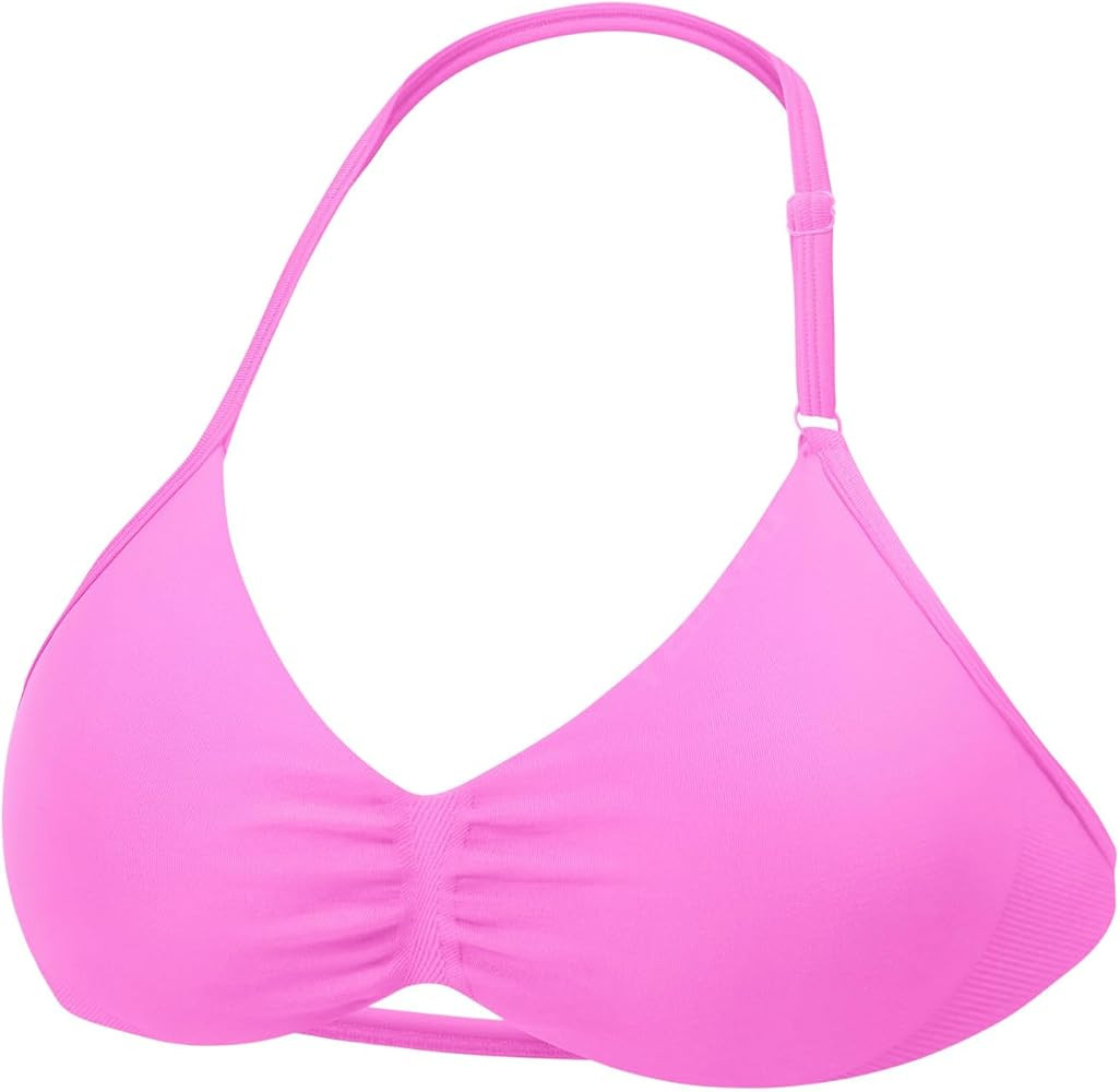 YEOREO SoftHue Impact Strappy Halter Bra for Sports Women Workout Padded Gym Yoga Bra | Amazon (US)